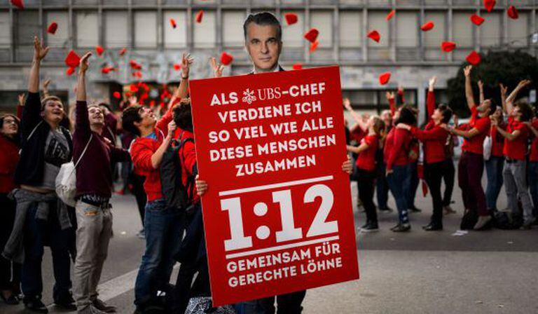 Ato em favor da iniciativa 1:12 em Zurich