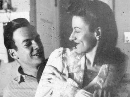 Richard Feynman e Arline Greenbaum, na imagem do cartaz do filme 'I Love My Wife'.