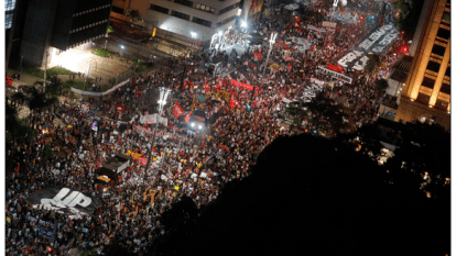 Atos contra Bolsonaro neste sábado, 29 de maio, reuniram centenas de milhares de pessoas em várias ruas do Brasil.
