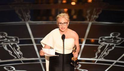 Patricia Arquette ganhou o Oscar de melhor atriz coadjuvante por ‘Boyhood’.