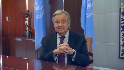 Declarações de António Guterres, secretário-geral da ONU, em sua entrevista ao EL PAÍS em Nova York.