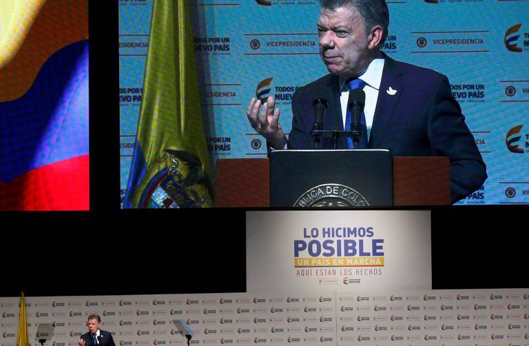 O presidente da Colômbia, Juan Manuel Santos.