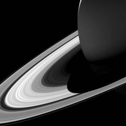 Uma das imagens mais espetaculares dos anéis de Saturno, tiradas pela Cassini em fevereiro de 2017.
