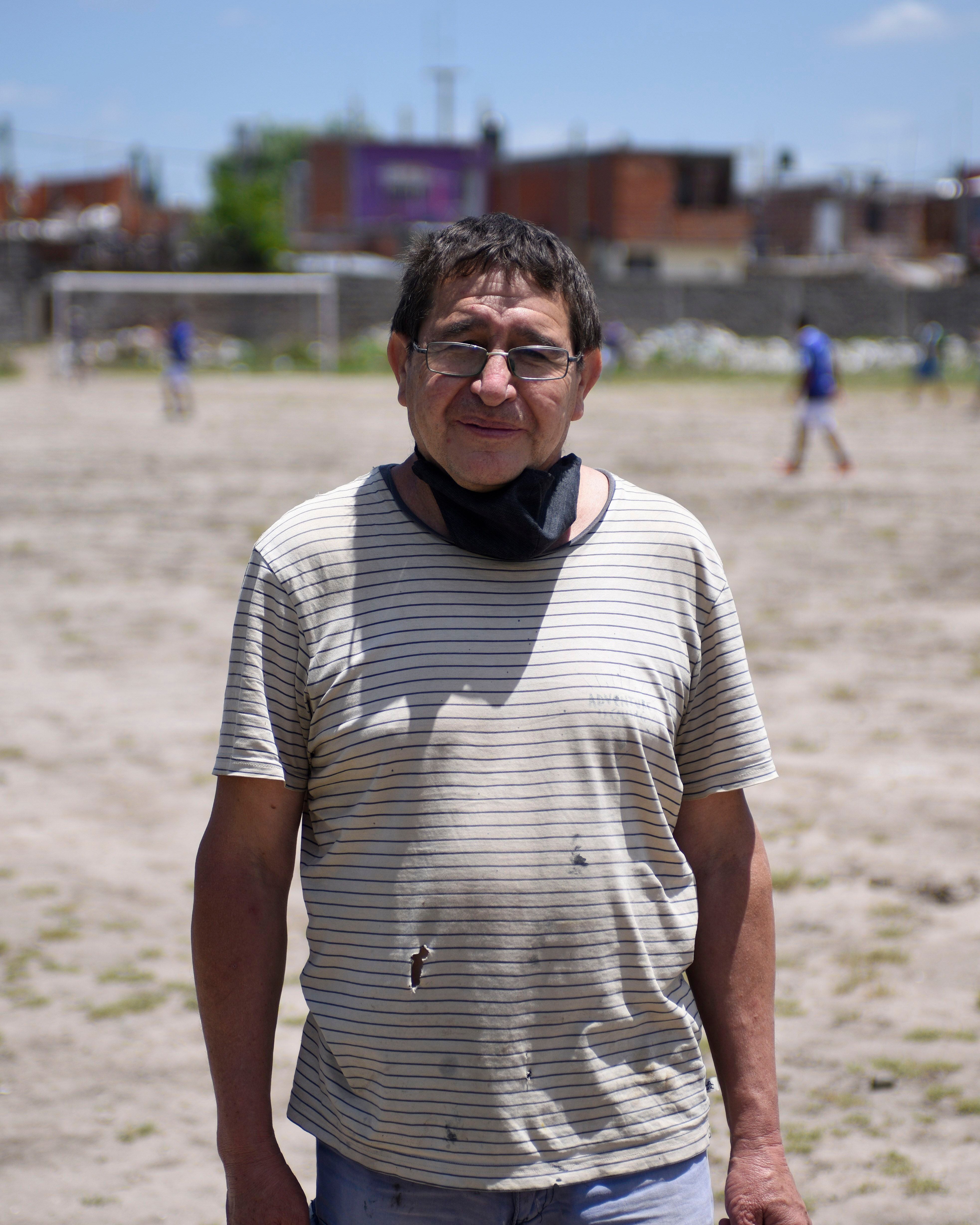 Serrucho, amigo de infância de Maradona. 
