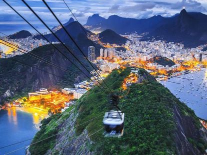 Vista do P&atilde;o de A&ccedil;&uacute;car, no Rio de Janeiro