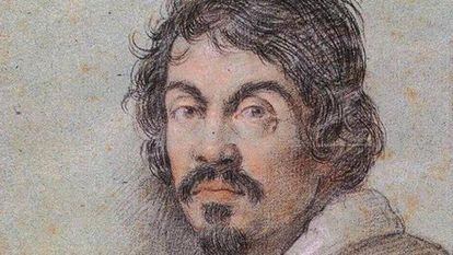 Retrato de Caravaggio desenhado por Ottavio Leoni.