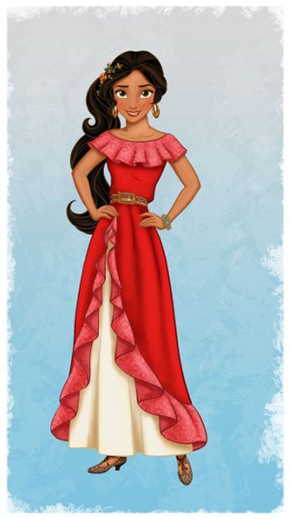 Imagem da princesa hispânica da Disney.