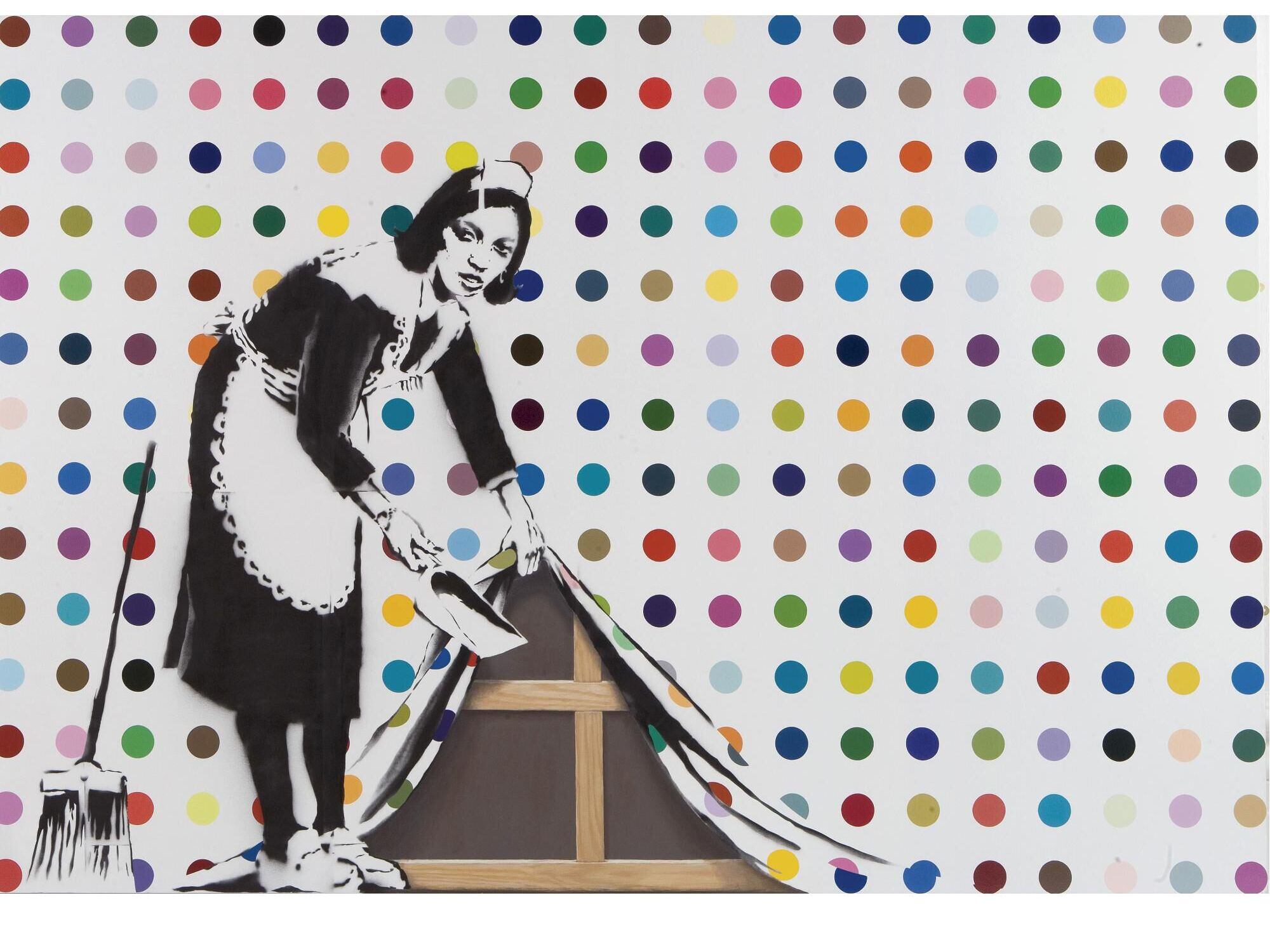 'Keep It Clean' de Damien Hirst y Banksy.