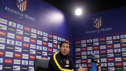 O técnico do Atlético de Madri, o argentino Simeone.