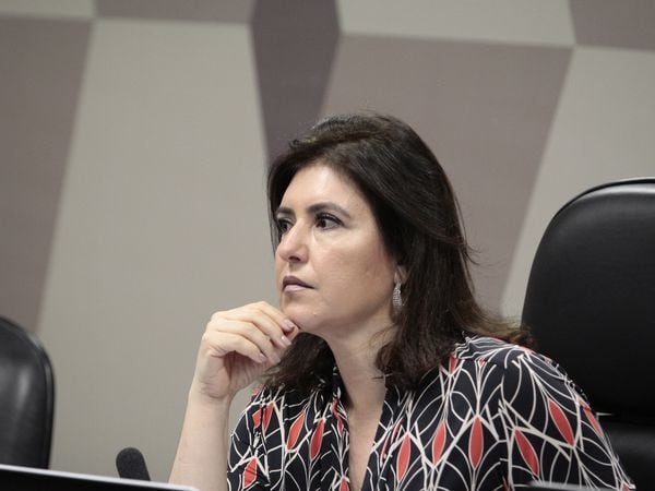 A senadora Simone Tebet na CCJ do Senado em 5 de fevereiro de 2020.