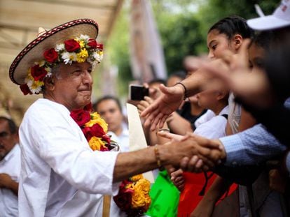 López Obrador no sábado passado, em Chiapas
