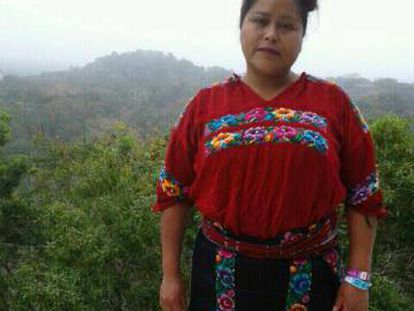 Vilma Carrillo na Guatemala, em 2018. A imagem foi fornecida por seu irmão.
