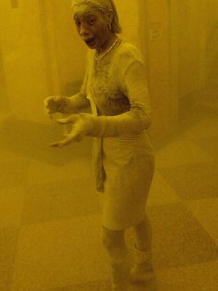 Marcy Borders, depois dos atentados de Nova York em 2001.