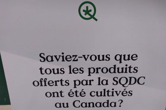 “Sabia que todos os produtos oferecidos pela SQDC foram cultivados no Canadá?”
