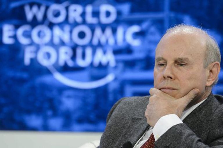 O ministro da Fazenda, Guido Mantega, no Fórum de Davos.