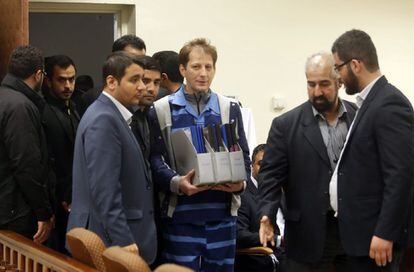 Zanjani no tribunal de Teerã, em novembro.