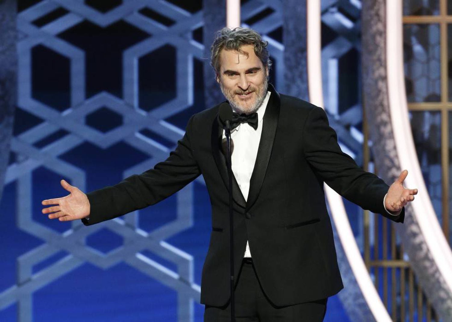 Joaquin Phoenix, vencedor do prêmio de melhor ator.