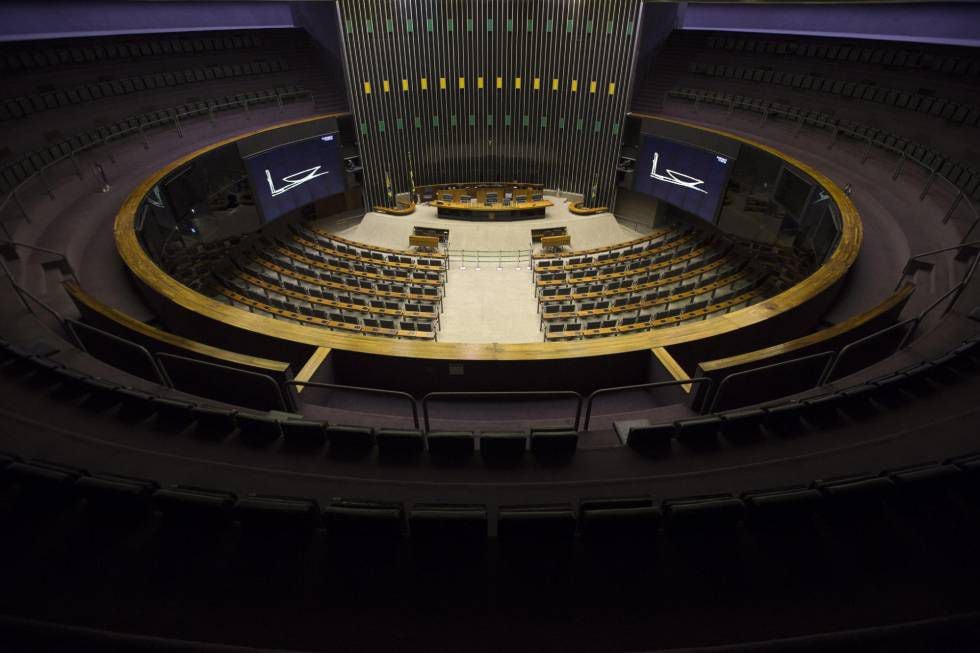 Plenário da Câmara dos Deputados na última segundas.