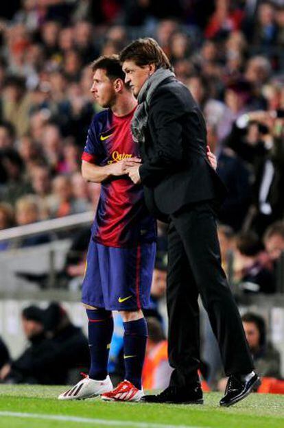 Tito, com Messi.