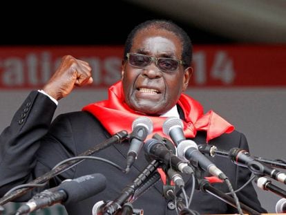 O ex-presidente de Zimbabue, Robert Mugabe, em uma imagem tomada em 2014.