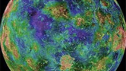 Imagem de Vênus feita pela missão ‘Magellan’, em 1998.