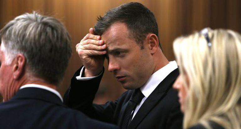 Pistorius, no terceiro dia do julgamento pelo assassinato da sua noiva.
