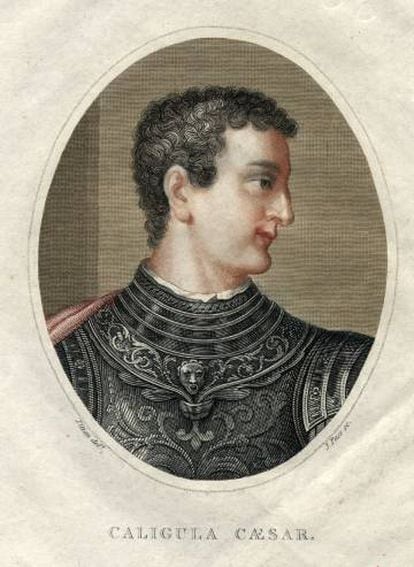 Retrato do imperador Calígula. 