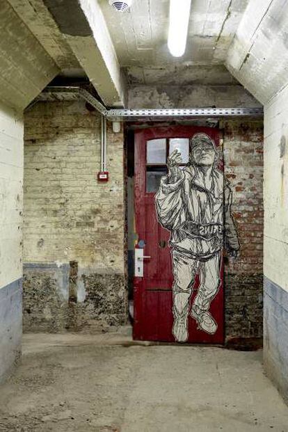 Obra da grafitera nova-iorquina Swoon, no MIMA.