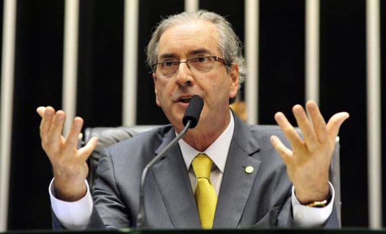 Cunha no plenário da Câmara.