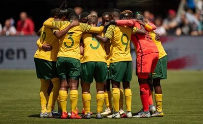 Seleção sul-africana fez contra a Alemanha sua última partida na Copa feminina.
