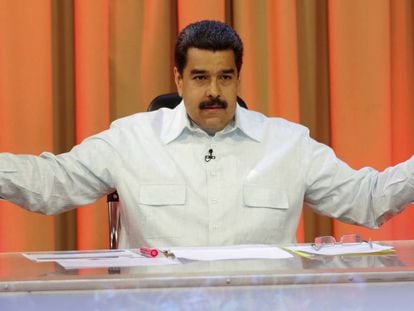 Maduro, durante seu programa de televisão.