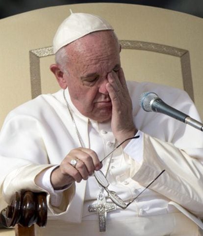O Papa Francisco nesta quarta-feira no Vaticano.