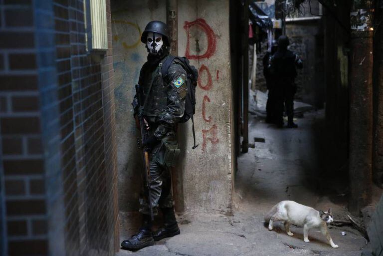 Operação do Exército na Rocinha, em setembro.