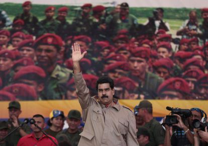 Maduro, em um ato das Forças Armadas venezuelanas.
