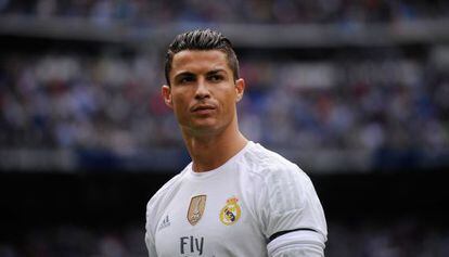 Cristiano Ronaldo durante partida do Real Madrid.