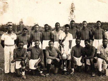 Cruzeirinho de Novo Hamburgo, um dos times que participou da Liga Nacional de Futebol Porto-Alegrense.