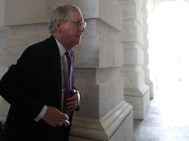 O líder da maioria republicana no Senado, Mitch McConnell.