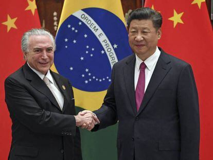 Os presidentes do Brasil e da China, Michel Temer e Xi Jinping, em Hangzhou