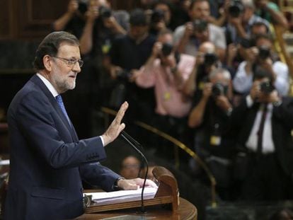 Mariano Rajoy, nesta quarta na Câmara.