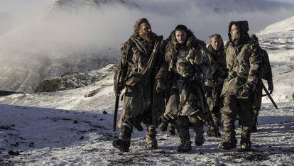 Imagem do sexto capítulo da sétima temporada de 'Game of Thrones' filmada na Islândia.