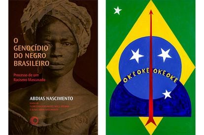 Militância polivalente: Abdias escreveu livros, como O Genocídio do Negro Brasileiro, e produziu obras de arte, como a pintura Okê Oxóssi, exposta no Masp.