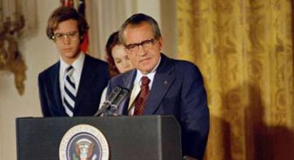 Nixon, em seu discurso de despedida como presidente, no dia 9 de agosto de 1974.