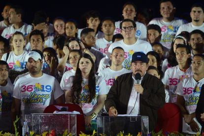 Maurice e Camila Ortega Murillo, filhos do presidente da Nicarágua, Daniel Ortega, e de sua vice, a primeira-dama Rosario Murillo. 