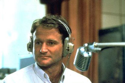 Robin Williams no filme ‘Good Morning Vietnam’, de 1987.