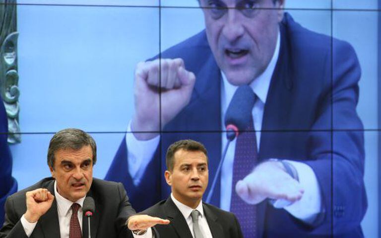 Cardozo durante depoimento à CPI da Petrobras.