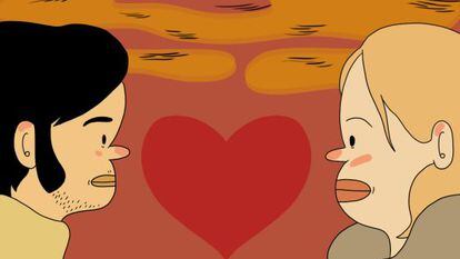 O amor não nos aconteceu. Tomamos a decisão de nos apaixonar