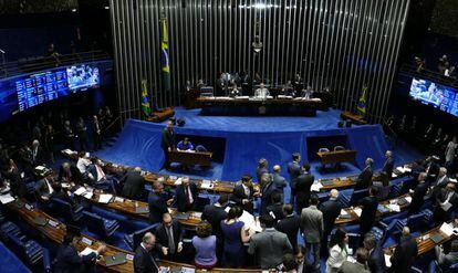 Plenário do Senado, onde o debate ocorre nesta quinta.
