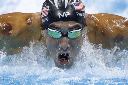 Phelps, durante a final dos 200m borboleta.