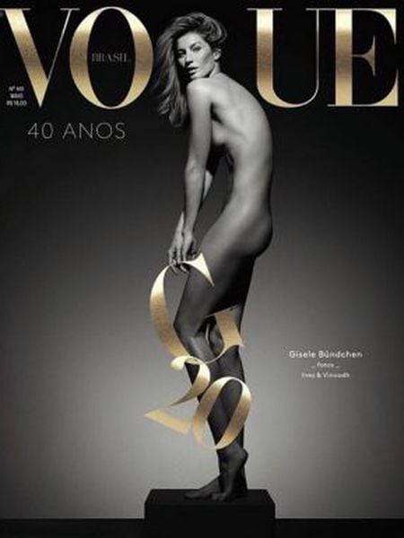 Gisele Bündchen na capa da 'Vogue Brasil'.