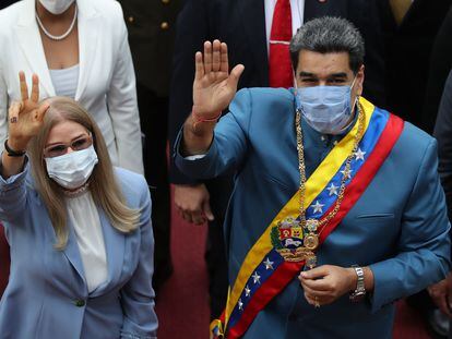 Nicolás Maduro em 12 de janeiro, na sede da Assembleia Nacional em Caracas.